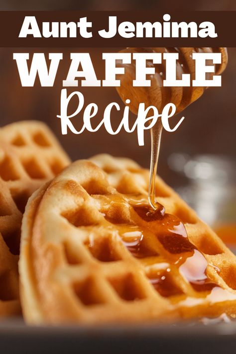 Aunt Jemima Waffles Recipe, Aunt Jemima Pancakes Recipe, Aunt Jemima Waffle Mix Recipe, Waffle Mix Recipes, Mini Waffle Recipe, Aunt Jemima, Easy Waffle Recipe, Pancake Mix Recipes, Homemade Pancake Recipe