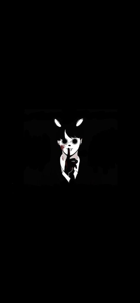 Killer Bunny, Bunny Wallpaper, Fnaf Art, Jung Kook, Cute Cartoon Wallpapers, Cartoon Wallpaper, Black Backgrounds, Jeon Jungkook, Cute Cartoon