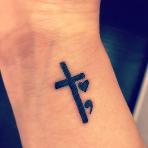 Saved by Christ. Second chance love. #semicolonproject Second Chance Tattoo Ideas, Semicolon Project, Fish Tattoos, Jesus Fish Tattoo, Tatting, Tattoos