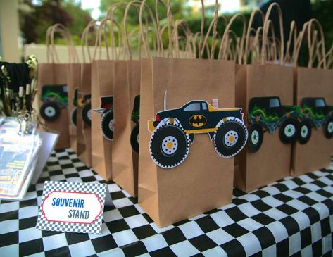 Monster Jam Birthday Party Ideas, Monster Truck Theme Birthday Party, Monster Truck Cookies, Monster Jam Birthday Party, Monster Truck Jam, Monster Truck Birthday Party, Monster Jam Birthday, Monster Jam Party, Truck Theme Birthday