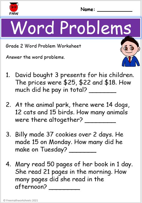 Grade 2 Math Worksheets Word Problems, 2nd Grade Math Worksheets Free Printable Word Problems, 2nd Grade Math Word Problems Worksheets, Addition Word Problems Grade 1, Addition Word Problems 2nd Grade, Word Problems Second Grade, Word Problems Grade 2, Word Problems For 2nd Grade, Word Problems 3rd Grade