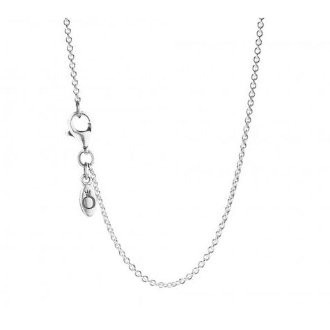 Pandora Silver Chain Necklace 590412 | John Greed Jewellery Pandora Original, Pandora Necklace, Charms Pandora, Tiffany Necklace, Anchor Chain, Beaded Necklace Diy, Pandora Silver, Sterling Silver Chain Necklace, 18k Gold Jewelry