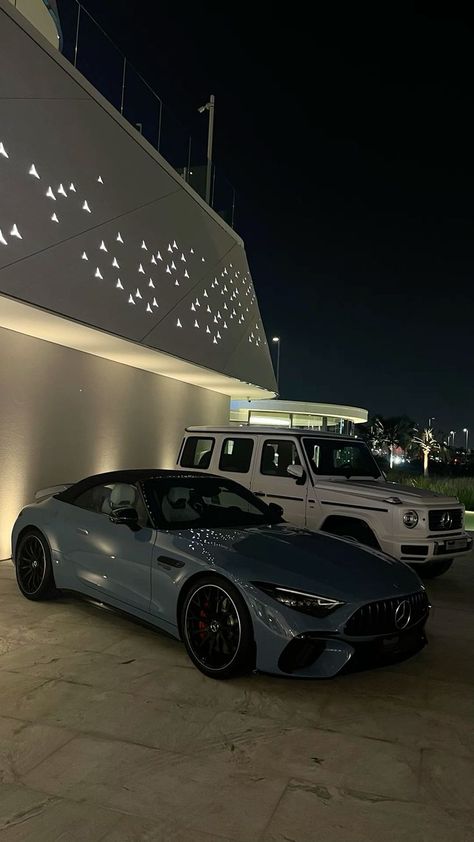 Mercedes Cle63 Amg, Rich Car Aesthetic, Cute Mercedes Benz, Cars In The Night, Mercedes Sl Amg, Car Aesthetic Mercedes, Cars In Driveway, Mercedes Car Aesthetic, Amg Aesthetic