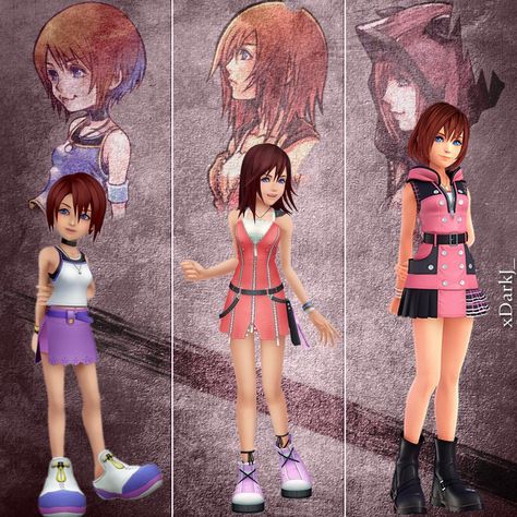 Kairi’s transformation Sora Kingdom Hearts Wallpaper, Kairi Cosplay, Kairi Kingdom Hearts, Kingdom Hearts Cosplay, Kingdom Hearts Funny, Sora And Kairi, Kingdom Hearts Wallpaper, Kh 3, Kingdom Hearts Ii