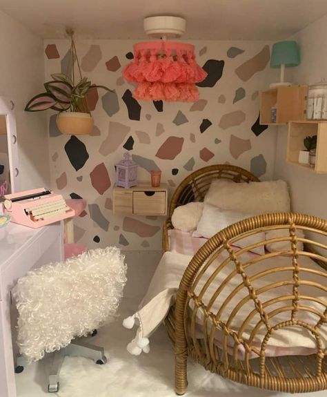 American Girl Bedrooms, Diy Doll Room, Babysitting Aesthetic, American Girl Storage, Mini Rv, American Doll House, Pregnant Barbie, Ag Doll House, American Girl Doll Room