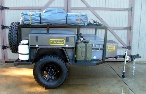 Outlander Trailer, Bug Out Trailer, Camping Trailer Diy, Jeep Trailer, Expedition Trailer, Adventure Trailers, Off Road Camper Trailer, Off Road Camping, Jeep Camping