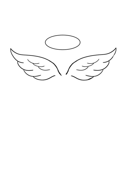 Angel Wings Line Tattoo, Line Angel Tattoo, Angel Wing Outline Tattoo, One Line Angel Tattoo, Cat With Angel Wings Tattoo, Angel Line Tattoo, Angel Outline Tattoo, Wings Outline, Angel Line Art Tattoo