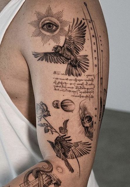 Lsdream Tattoo, Geometric Tattoo Sleeve Designs Women, Roman Tattoos For Men, Ancient Tattoo Ideas, Roman Art Tattoo, Tattoo Ideas Roman, Unique Half Sleeve Tattoos Men, Roman Tattoo Ideas, Roman Tattoos