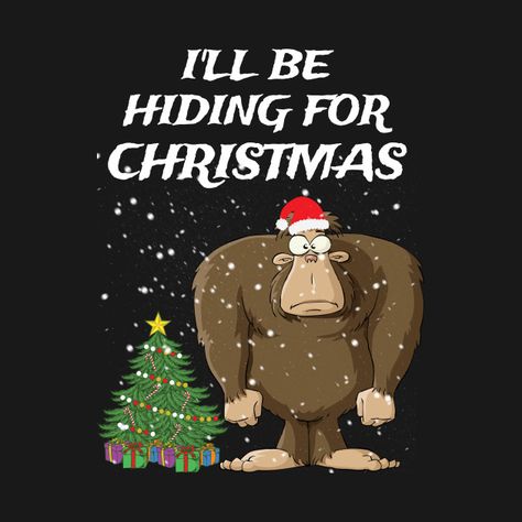 Bigfoot Illustration, Bigfoot Christmas, Bigfoot Pictures, Nails 2014, Bigfoot Art, Funny Bigfoot, Bigfoot Humor, Matching Family Christmas Pajamas, Bigfoot Sasquatch