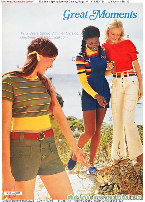 1972 Sears Spring Summer Catalog, Page 10 - Catalogs & Wishbooks Classic Rock Fashion, 70s Clothing, 70 Fashion, 60s 70s Fashion, 60s And 70s Fashion, 70s Inspired Fashion, 70s Outfits, Seventies Fashion, 70’s Fashion