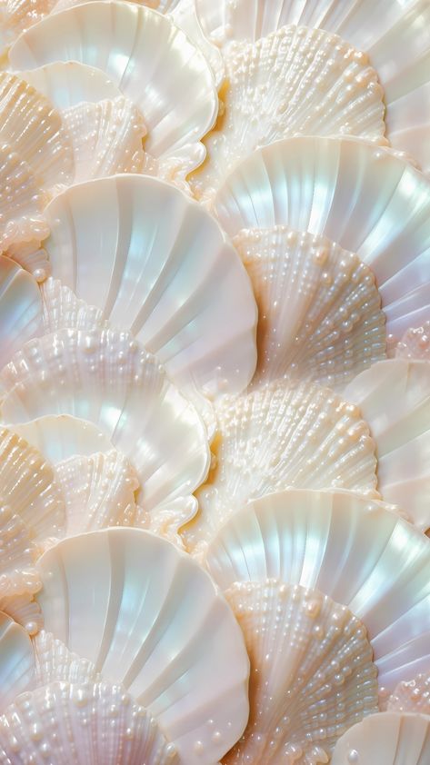 White Shell Aesthetic, Seashell Wallpaper Iphone, Beads Aesthetic Wallpaper, Esthetician Wallpaper Backgrounds, Shells Background, Summer Cute Wallpaper, Textured Wallpaper Iphone, Shell Background, Aesthetic Sea Wallpaper