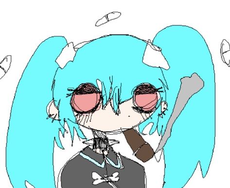 tags ; miku, ms paint, hatsune miku, danganronpa, vocaloid, webcore, digitalcore, cybercore Miku Danganronpa, Ms Paint Anime, Vocaloid Webcore, Paint Anime, Ms Paint, Hatsune Miku, Danganronpa, Vocaloid, Paint