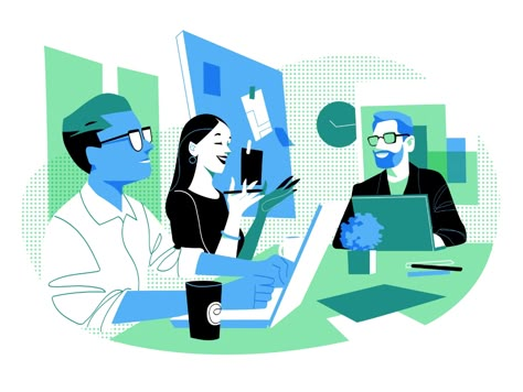 Board Meeting 2 by Hurca!™ on Dribbble People Top View, Directory Design, Board Meeting, Simple Illustration, Medical Illustration, Design Jobs, Animation Design, Flat Illustration, Working Together