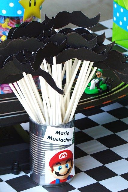 Super Marshall Brothers Birthday Party | CatchMyParty.com Mario Brothers Party Games, Mario Brothers Party Ideas, Mario Bros Party Games, Mario Movie Birthday Party, Princess Peach Birthday Party Games, Super Mario Bros Party Ideas Games, Super Mario Bros Party Games, Mario Decorations Diy, Mario Birthday Food