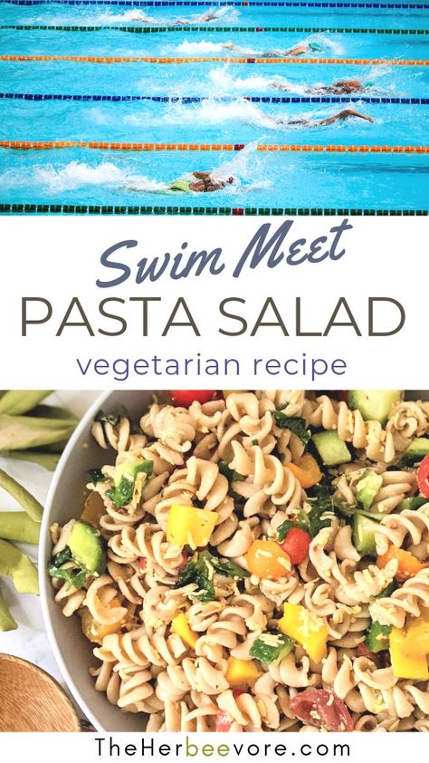 This Swim Meet Pasta Salad Recipe Is:
Bright
Fresh
Satisfying
Loaded with Vegetables
A Classic Staple of Swim Meets
Perfect for carb-loading and quick energy
Vegetarian and can easily be made gluten free Week Of Meal Prep, Salad Recipe Vegetarian, Potluck Bbq, Vegetarian Party Food, Healthy Apps, Chopped Veggies, Entertaining Food, Vegetarian Gluten Free, Vegetarian Salad Recipes