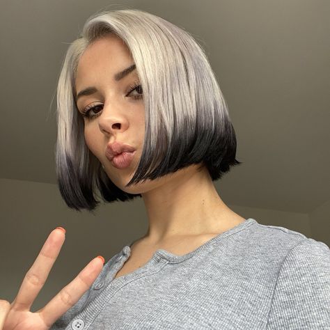 Beautiful Hair Dye, Toned Hair, Bob Hair Color, Hair Color Streaks, Funky Hairstyles, Color Techniques, Hair Dye Colors, Hair Inspiration Color, Hair Inspo Color