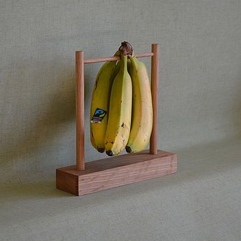 Monkey Bar Nana Personalised Oak Banana Stand Diy Home Improvements, Banana Holder, Monkey Bar, Banana Stand, Amazing Woodworking, Wood Shop Projects, Fruit Bowls, Home Improvements, Wood Furniture Diy