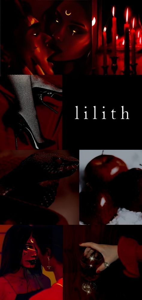 Lilith In Capricorn Aesthetic, Lilith In Scorpio Aesthetic, Lilith Scorpio, Evil Woman Aesthetic, Lilith In Leo, Scorpio Lilith, Trinity Wallpaper, Lilith Aesthetic, Lilith In Scorpio