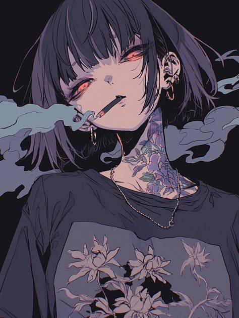 Goals Achieved, Anime Shorts, Dark Girl, Modern Graphic Art, Cool Wallpapers Cartoon, Gothic Anime, Art Organization, Arte Fantasy, Anime Tattoos