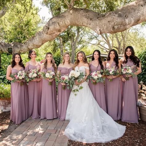 Birdy Grey - Dark Mauve Dark Mauve Wedding, Mauve Wedding Colors, Grey Weddings, Mauve Wedding, Summer Palette, Maroon Wedding, Dark Mauve, Birdy Grey, Bridesmaid Gowns