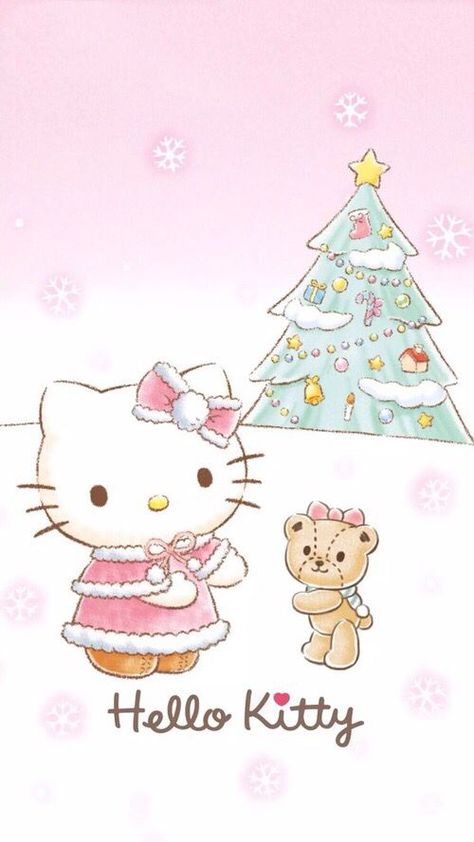 Hello kitty Christmas Wallpaper Hello Kitty, Tiny Chum, Hello Kitty Imagenes, Charmmy Kitty, Hello Kitty Images, Kitty Christmas, Kawaii Christmas, Hello Kitty Characters, Cute Christmas Wallpaper