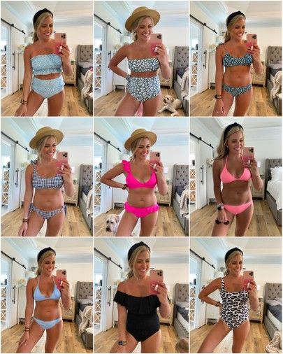 2 Piece Swimsuits, Postpartum, 2 Piece, Influencer, Swimming, High Waisted, Size Medium, One Piece, Friends Family