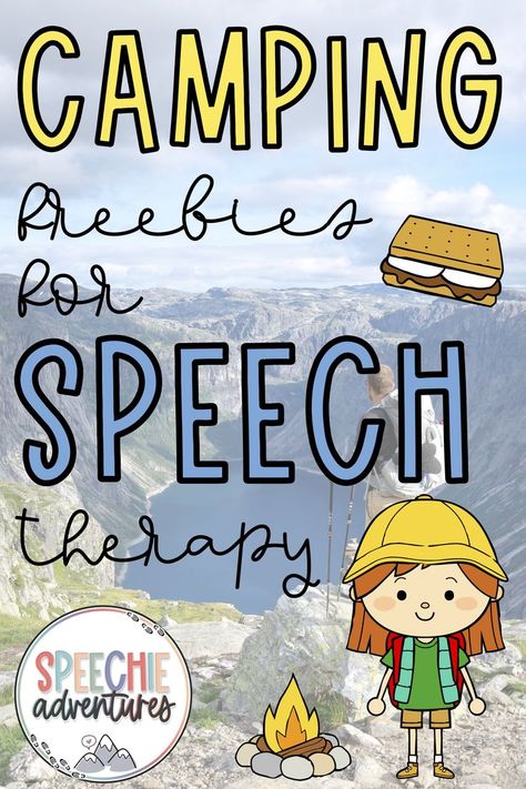 Free digital and printable camping themed activities and resources for speech and language therapy! Camping Theme Speech Therapy, Summer Speech Therapy Themes, Camping Speech Therapy, Camping Speech Therapy Activities, Articulation Therapy Activities Preschool, Camping Language Activities Preschool, Pete The Cat Goes Camping Activities, Summer Speech Therapy Activities, Free Speech Therapy Printables