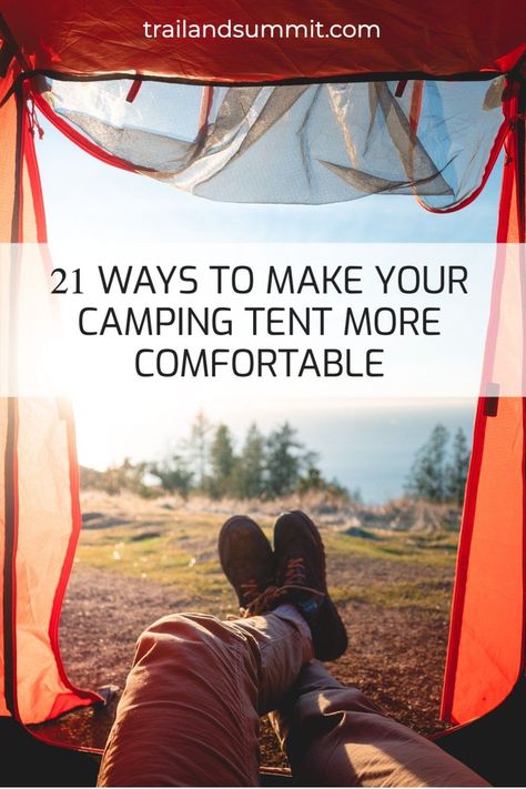 Who says tent camping can’t be comfortable? While I love backpacking, mountaineering, and ultralight climbing trips into the mountains, some of my favorite camping trips have been glamping adventures at frontcountry campgrounds. Here are 21 ways to make your camping tent more comfortable. #camping #tentcamping #tent Tent Camping Must Haves, Tents Camping Glamping, Cozy Camping, Camping Must Haves, Camping Inspiration, Comfortable Camping, Camping Set Up, Camping Aesthetic, Festival Camping