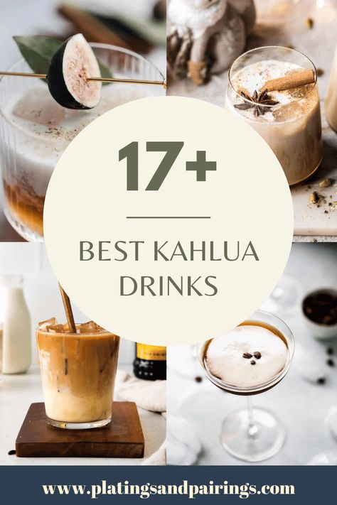 Kalua Drinks Cocktails Simple, Kaluha Recipes Drinks, Kahlua Coffee Drinks, Kaluha Recipes, Kaluah Recipes, Toasted Almond Drink, Kahlua Drinks, Baileys Drinks, Homemade Kahlua