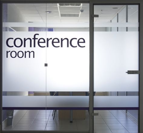 Want to give your home a new look with frosted glass windows? If you are then you should definitely consider using frosted glass film Meeting Room Names, Glass Film Design, Glass Wall Office, Glass Wall Design, Office Graphics, Business Office Decor, Office Wall Design, Innovative Office, Frosted Glass Design