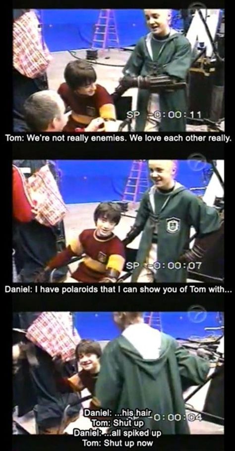 When Dan teased the world with a potentially wonderful polaroid story. | 25 Times The Internet Fell In Love With Daniel Radcliffe Harry Potter Humor, Meme Harry Potter, Funny Harry Potter, Citate Harry Potter, Glume Harry Potter, Image Meme, Potter Quotes, Harry Potter Memes Hilarious, Buku Harry Potter