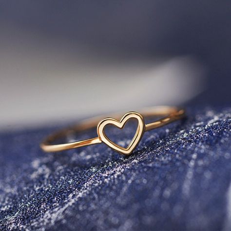 Heart engagement rings