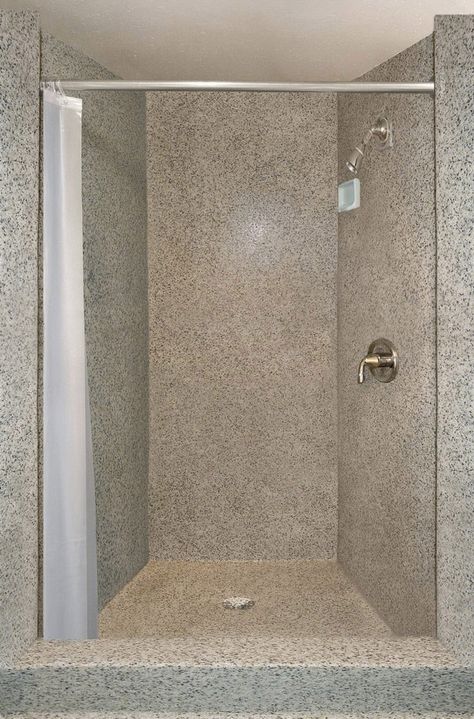 Antimicrobial Shower Floors + Walls for ... Corian Shower Walls, Shower Flooring, Public Shower, Shower Floors, Nordic Winter, Bathroom Shower Walls, Epoxy Flooring, Flooring Projects, Apartment Plans