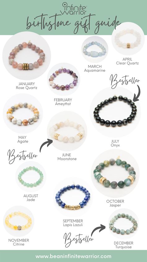 Semi Precious Bead Bracelets, Diy Birthstone Jewelry, Crystal Bracelet Design Ideas, Gem Stone Bracelet Jewelry, Semiprecious Stone Bracelet, Birthstone Beaded Bracelets, Stone Bracelet Ideas Gemstones, Semi Precious Bracelets, Mala Bracelets Ideas