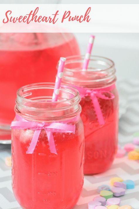 Sweetheart Punch Party Food Ideas For Adults Entertaining, Party Food Ideas For Adults, Valentines Party Food, Valentine Drinks, Party Punch Recipes, Valentines Snacks, Alcoholic Punch, Valentines Day Ideas, Punch Drinks