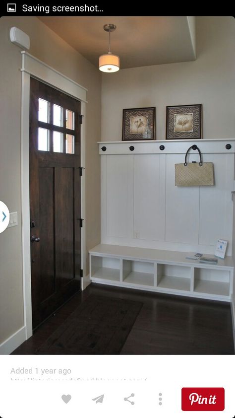 I need this! Mudroom Doors, Mudroom Entryway, Farmhouse Entryway, Entry Ways, Door Inspiration, Casa Vintage, Entry Way Design, Front Entry Doors, Small Laundry