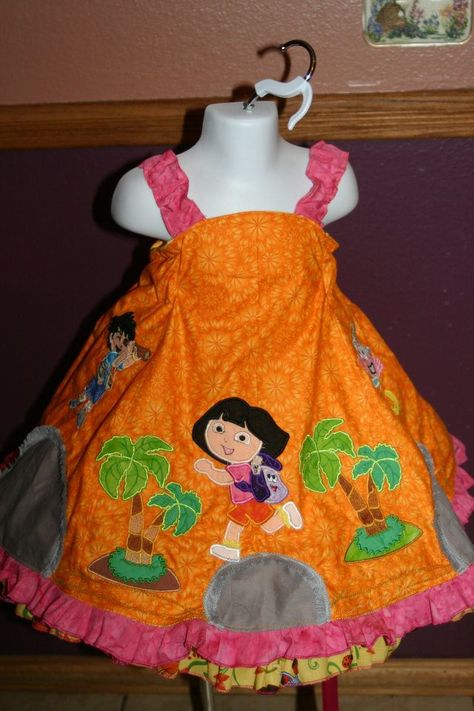 Dora Dress Dora Clothes, Dora Dress, Cute Fits, Girls Dresses, Lookbook, Summer Dresses, Iphone, Disney, Dresses