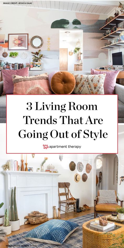 These three living room trends are slowly disappearing from our homes. #livingroomtrends #livingroomideas #2020hometrends #homedecor Living Room Furniture Trends, Tattoo Modern, Interior Tips, Cape Charles, Popular Living Room, House Planning, Catering Ideas, Clutter Organization, Living Room Trends