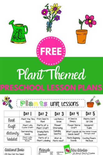 Planting Lesson Plan, Planting Lesson Plans For Preschool, Plant Songs Preschool, Outdoor Lesson Plans For Preschool, Flower Lesson Plans Preschool, April Lesson Plans Preschool, Plant Themed Crafts, Gardening For Preschoolers, Plants Preschool Activities