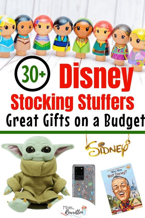 Over 30 budget-friendly Christmas stocking stuffers inspired by Disney for all ages! Make the holidays more magical with these reasonably priced Disney gifts for kids and adults. These stocking stuffer ideas are a good mix of fun and practicality! Perfect for Disney at home! #StockingStuffers #Christmas #HolidayGifts #GiftGuide | Gift Guide Disney Gifts For Kids, Disney Stocking, Disney Stocking Stuffers, Disney Christmas Stockings, Disney At Home, Disney Board, Stocking Stuffer Ideas, Disney Mom, Disney Games