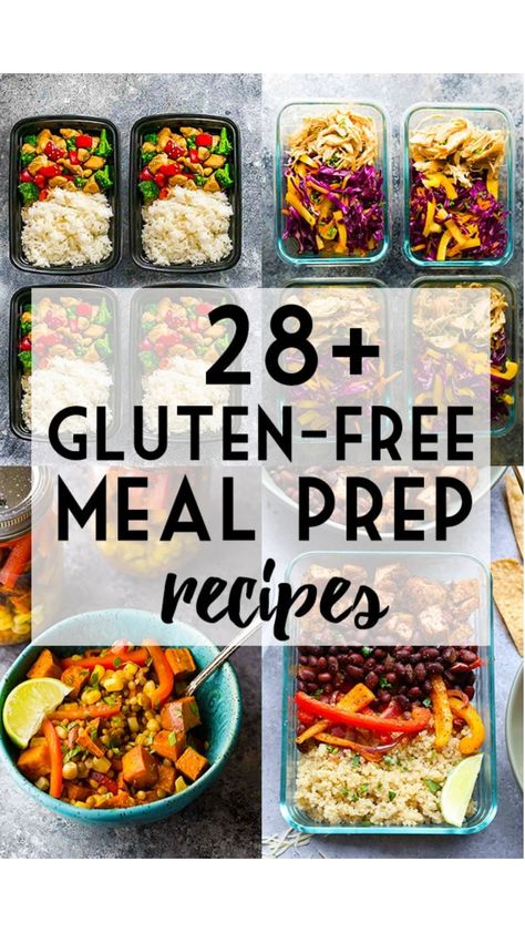 Gf Dairy Free Meal Prep, Dairy Free Soy Free Meal Prep, Meal Prep Lunch Gluten Free, Celiac Meal Prep, Heathy Food Ideas For Dinner Gluten Free, Gluten Free Prep Meals, Gluten Free Food Prep, Easy Dairy Free Meal Prep, Fast Gluten Free Meals