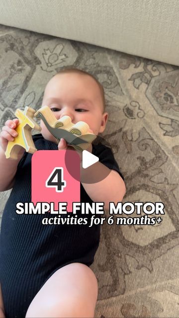 Mariah Schultz OTR/L on Instagram: "Around 6 months, you can start to work on progressing fine motor & grasping skills #pediatricot #momtips #finemotorskills #finemotoractivities #occupationaltherapy" 6 Month Baby Activities, 6 Month Baby, Busy Toddler, Occupational Therapy, 6 Months, Motor Activities, Fine Motor Activities, Quiet Time, Fine Motor