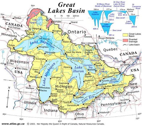 Visiting Canada, Great Lakes Map, Canada History, Maligne Lake, Canoe Camping, Canada Map, National Flags, Canadian Travel, Lake Map