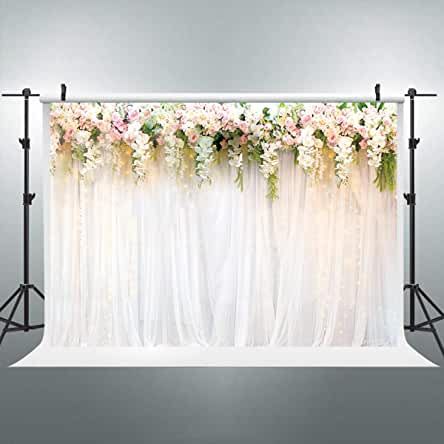 Amazon.com : Wedding Photo Backdrop White Rose Photography, Photo Shoot Backdrop, Shoot Backdrop, Flower Backdrop Wedding, Reception Ceremony, Photo Backdrop Wedding, Flower Wall Wedding, Flower Curtain, Bridal Shower Flowers