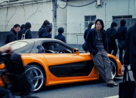 Han Tokyo Drift, Tokyo Drift Cars, Sung Kang, Fast And Furious Actors, Tokyo Drift, Jdm Wallpaper, Street Racing Cars, Rx 7, Mazda Rx7