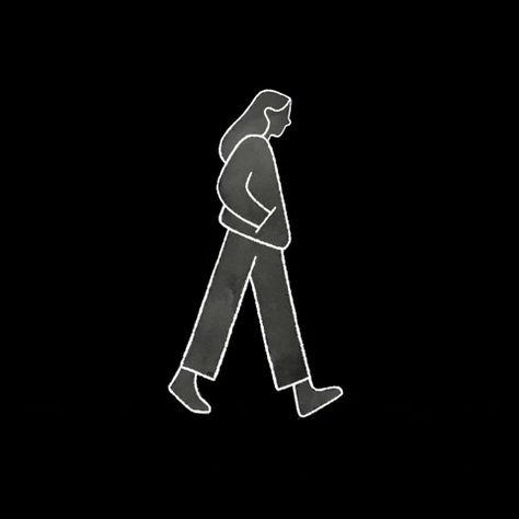 Animation Gif Illustration, Animation Artstyle, 2d Animation Gif, Walk Animation, Animation Walk Cycle, Cel Animation, Walking Gif, White Gif, Animation Drawing Sketches