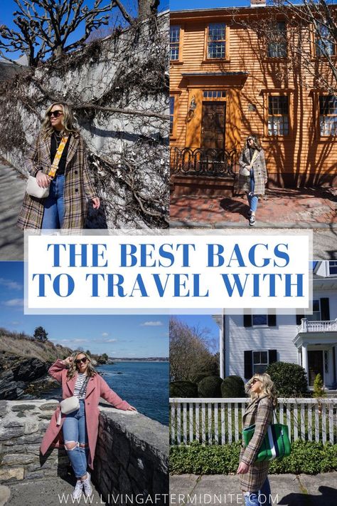 The Best Bags to Travel With | Best Travel Bag | Vacation Packing List | Versatile Handbags Best Handbags For Travel, Best Travel Purse, Vacation Handbag, Travel Day Bag, Vacation Packing List, Best Travel Bags, Travel Handbag, Vacation Bag, Travel Camera