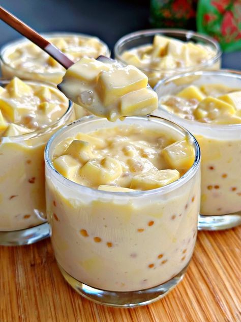 Gulaman Dessert Recipe, Cold Dessert Recipes Easy, Gulaman Dessert, Filipino Food Party, Buko Salad, Sago Recipes, Filipino Dessert Recipes, Cold Dessert Recipes, Pinoy Dessert