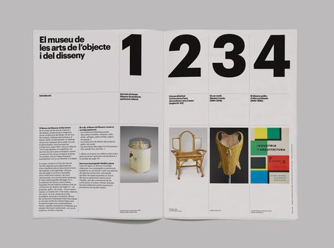 Barcelona Design Museum | Atlas | Barcelona Design Museum | D&AD Awards 2015 Pencil Winner | Typography for Design | D&AD Museum Flyer Design, Museum Catalogue, Typography Brochure, Museum Branding, Barcelona Design, Identity Design Inspiration, Editorial Design Layout, Pamphlet Design, Graphic Design Brochure