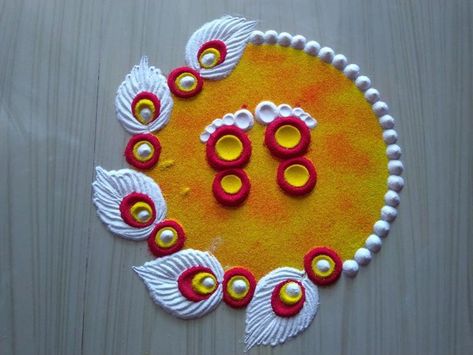 https://youtu.be/7SrGMy_VKVM Big Rangoli Designs For Competition Easy, Simple Easy Rangoli Designs Diwali, Lakshmi Feet Rangoli Designs, Two Color Rangoli, Easy Unique Rangoli Designs, Rangoli Designs Diwali Unique Easy, Latest Rangoli Designs 2022, Navratri Rangoli Design Simple, Small And Simple Rangoli Designs